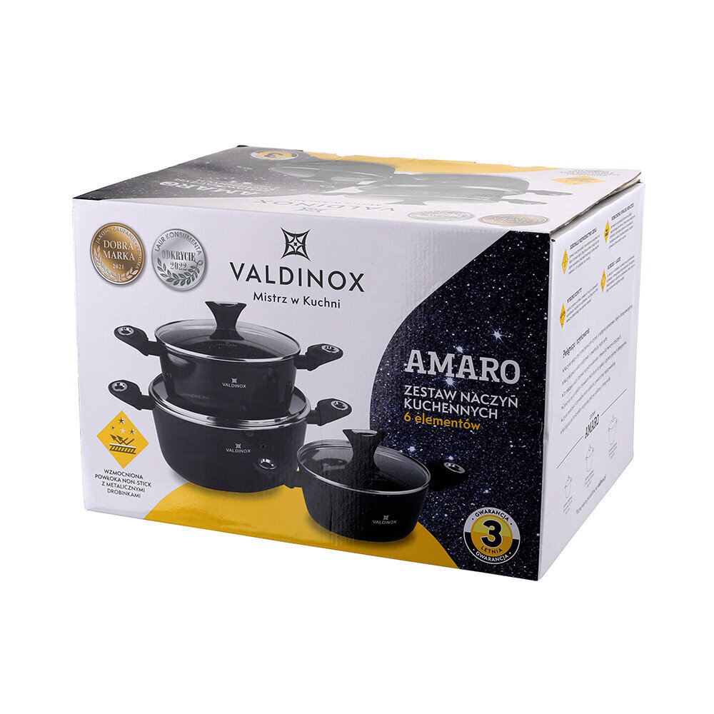 Valdinox Amaro katlu komplekts, 6 gab. cena un informācija | Katli, tvaika katli | 220.lv
