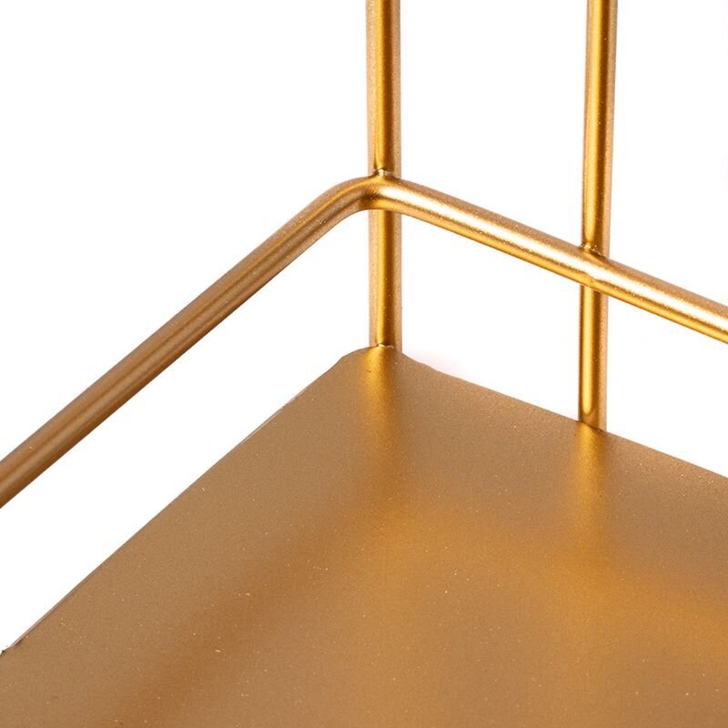Metāla, divu līmeņa plaukts - zelts cena un informācija | Plaukti | 220.lv