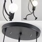 Griestu lampa - melna, humanoīdu LED цена и информация | Piekaramās lampas | 220.lv