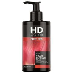 Pigmentēta matu maska ​​HD Color Pure Red Hair Color Refresh Mask, 400 ml цена и информация | Распылите крем-спрей на волосы на расстоянии 20-25 см, расчешите их расческой. | 220.lv