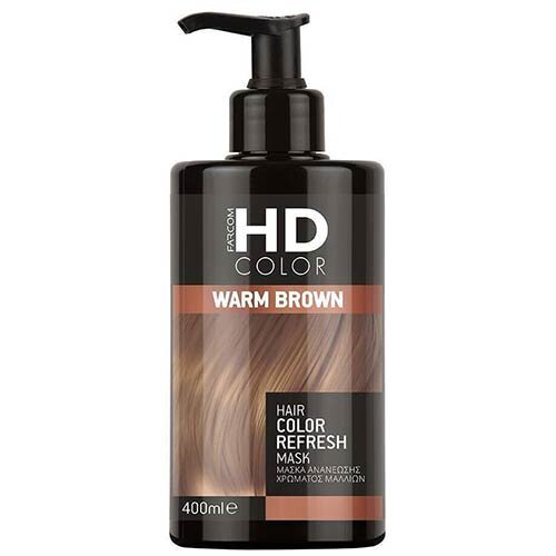 Krāsu uzlabošanas matu maska Farcom HD color Warm Brown, 400 ml cena un informācija | Matu uzlabošanai | 220.lv