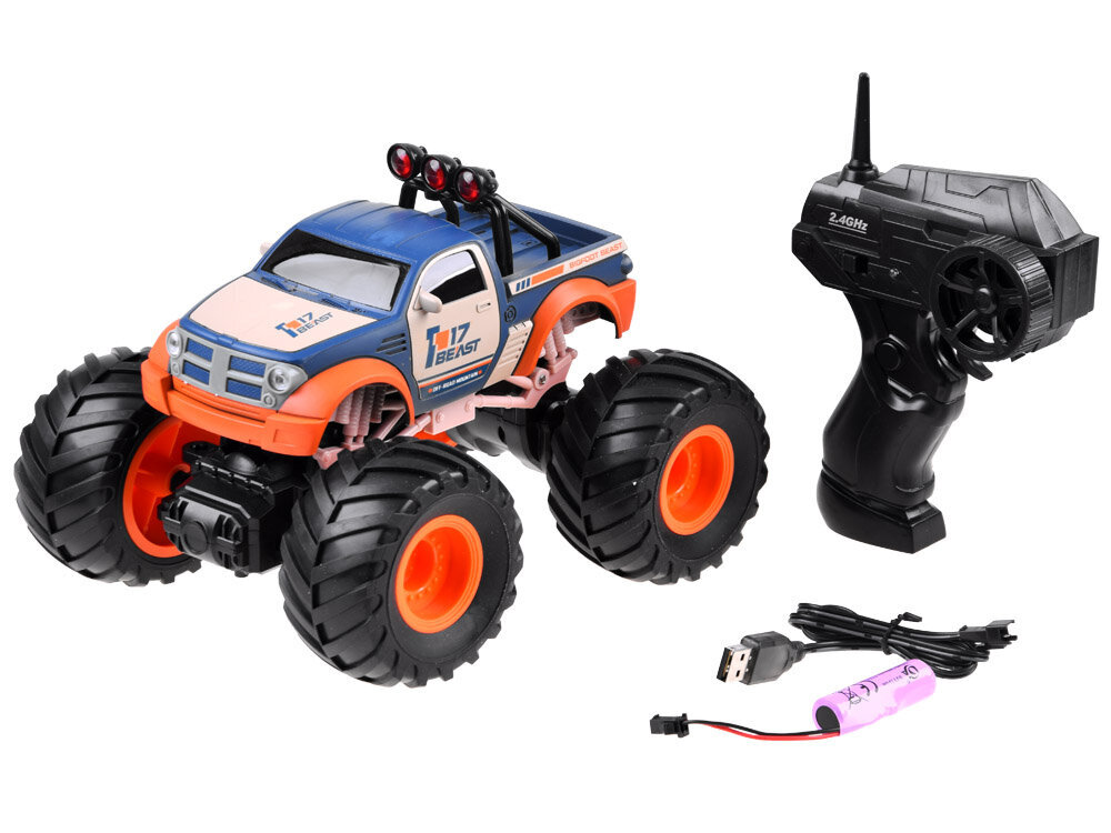 Tālvadības mašīna Monster Truck Big Foot, dažadu krāsu цена и информация | Rotaļlietas zēniem | 220.lv