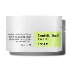 Успокаивающий крем с центеллой для проблемных участков лица COSRX Centella Blemish Cream, 30 г цена и информация | Наносите на чистую кожу лица. Подержите около 10-15 минут и смойте водой. | 220.lv