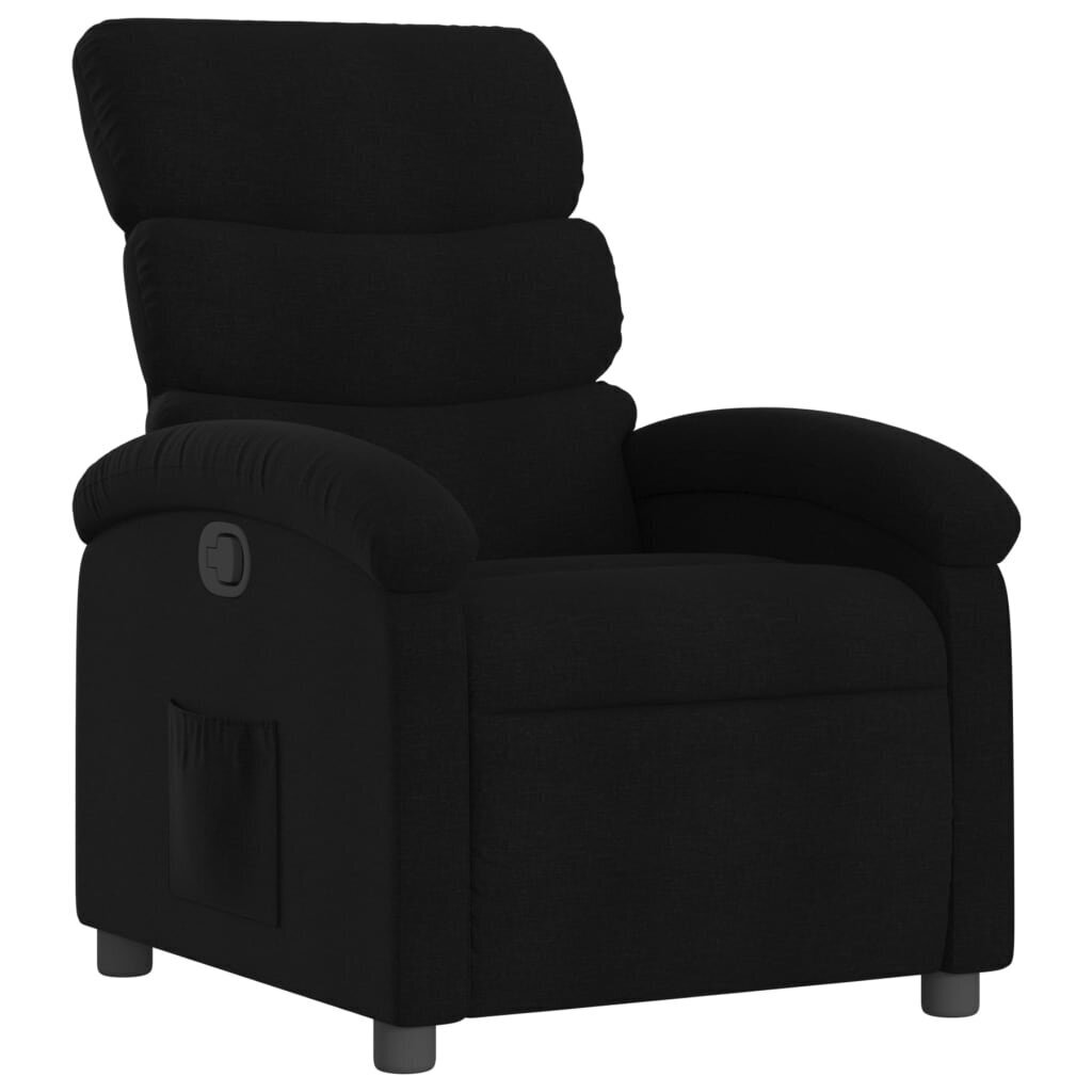 Viesistabas krēsls vidaXL, melns cena un informācija | Atpūtas krēsli | 220.lv