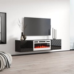 TV galds Cama Meble RTV Luxe, melns цена и информация | Тумбы под телевизор | 220.lv