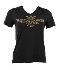 T-krekls sievietēm Aeronautica Militare, melns cena un informācija | T-krekli sievietēm | 220.lv
