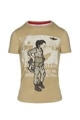 T-krekls sievietēm Aeronautica Militare, smilšu cena un informācija | T-krekli sievietēm | 220.lv