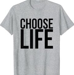 T-krekls Cann Choose Life, pelēks цена и информация | Нательные женские майки | 220.lv