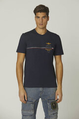 T-krekls vīriešiem Aeronautica Militare 53329-7, zils cena un informācija | Vīriešu T-krekli | 220.lv