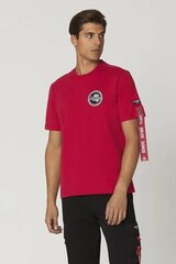 T-krekls vīriešiem Aeronautica Militare 53413-6, sarkans cena un informācija | Vīriešu T-krekli | 220.lv