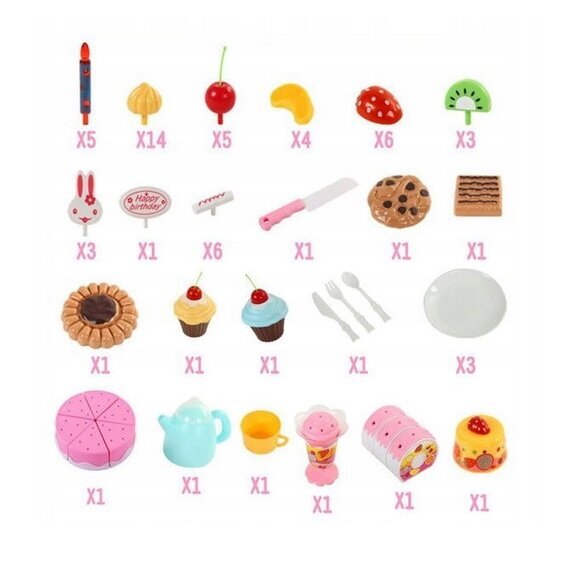 Rotaļu dzimšanas dienas kūka DIY Fruit Cake cena un informācija | Rotaļlietas meitenēm | 220.lv