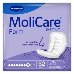 MoliCare Premium Form 8D ieliktņi 32gab. цена и информация | Подгузники, прокладки, одноразовые пеленки для взрослых | 220.lv