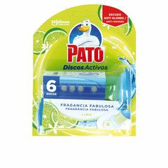 Toilet air freshener Pato Discos Activos лимонный 6 штук дезинфицирующее средство цена и информация | Очистители | 220.lv