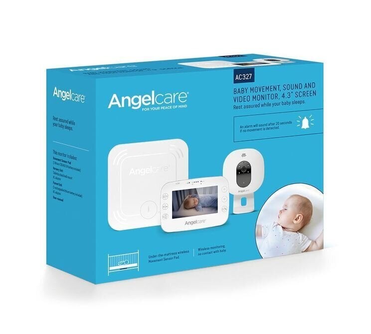 Mobilā aukle ar audio un video monitoru Angelcare Baby Movement AC327 cena un informācija | Radio un video aukles | 220.lv