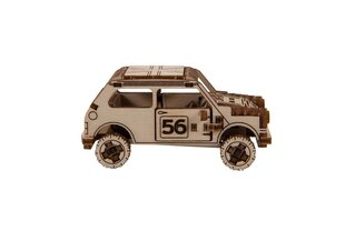 Koka 3D konstruktors Wooden City Rally Car Mini Cooper, 98 gab. цена и информация | Kонструкторы | 220.lv