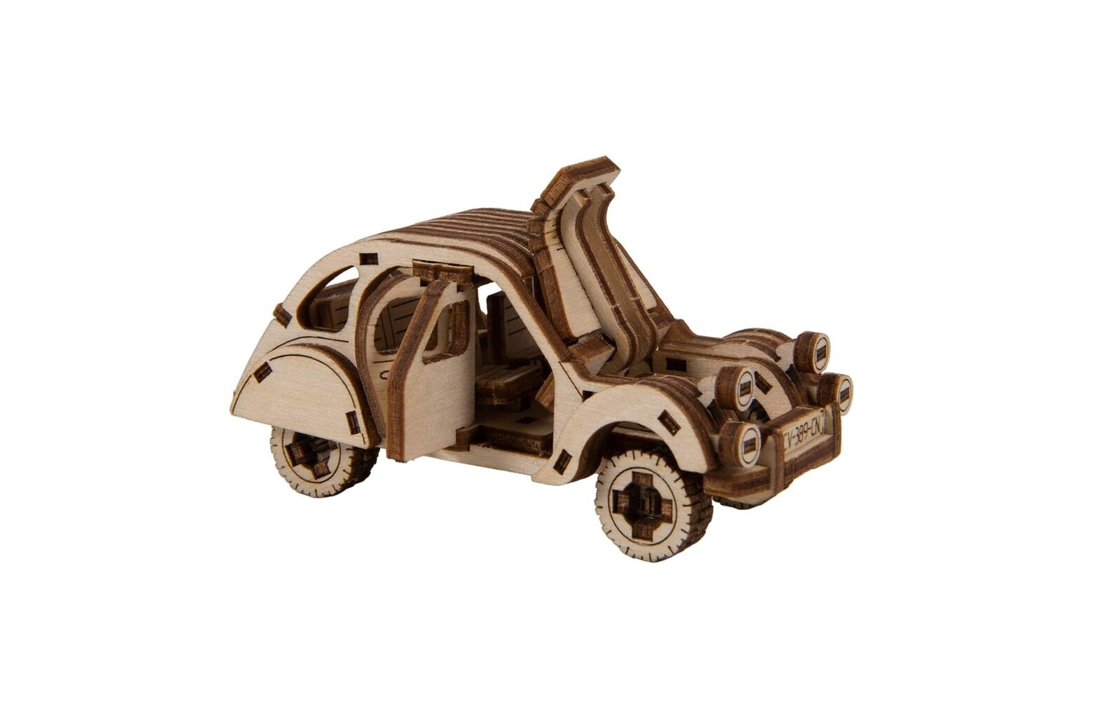 Koka 3D konstruktors Wooden city Rally Car 2 Citroen 2CV, 104 gab. cena un informācija | Konstruktori | 220.lv