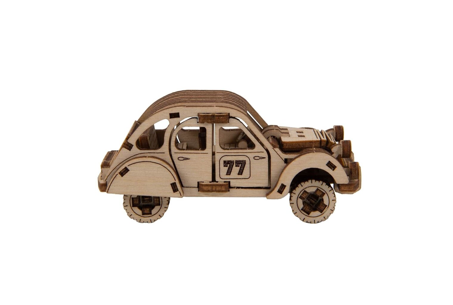 Koka 3D konstruktors Wooden city Rally Car 2 Citroen 2CV, 104 gab. цена и информация | Konstruktori | 220.lv