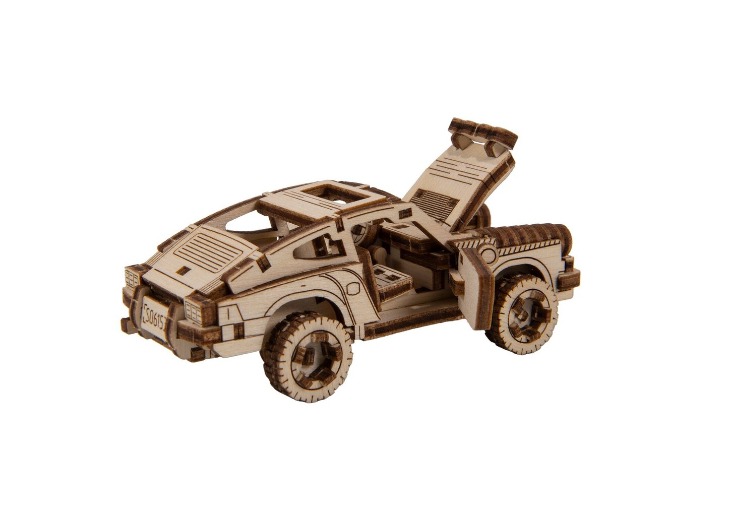 Koka 3D konstruktors Wooden City Rally Car 4 Porsche 911, 113 gab. цена и информация | Konstruktori | 220.lv