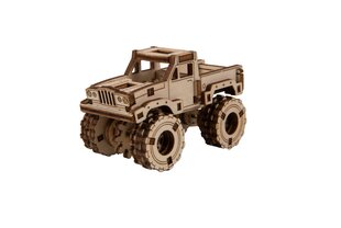 Koka 3D konstruktors Wooden City Monster Truck 3, 66 gab. cena un informācija | Konstruktori | 220.lv