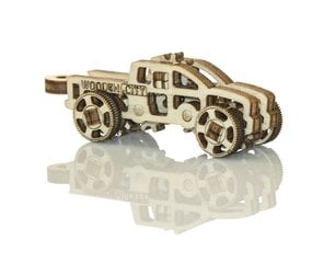 Koka 3D konstruktors Wooden City Kravas automašīnas, 44 gab. цена и информация | Конструкторы и кубики | 220.lv