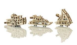 Koka 3D konstruktors Wooden City Kuģi, 28 gab. цена и информация | Kонструкторы | 220.lv