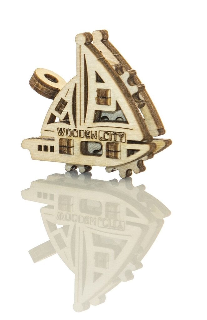 Koka 3D konstruktors Wooden City Kuģi, 28 gab. cena un informācija | Konstruktori | 220.lv