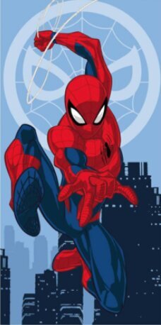 Dvielis Spider man, Jump 03, 70x140cm cena un informācija | Dvieļi | 220.lv