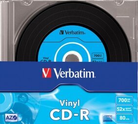 Matricas CD-R AZO Verbatim 700MB Vinyl 1x-52x, 10 Pack Slim цена и информация | Vinila plates, CD, DVD | 220.lv