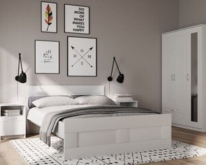 Divguļamā gulta Orion, 160x200 cm, balta цена и информация | Кровати | 220.lv
