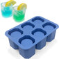 Ledus kubiņu veidotājs silikona ledus kubiņu veidne 6 x LEDA GLASS 10103301 cena un informācija | Virtuves piederumi | 220.lv