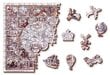 Koka puzle Wooden City Izpētes laikmeta karte, 505 d cena un informācija | Puzles, 3D puzles | 220.lv
