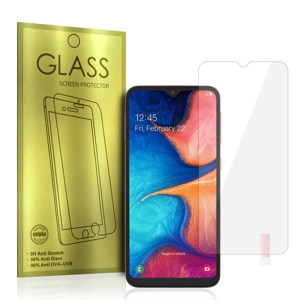 Glass Gold Samsung Galaxy A20E cena un informācija | Ekrāna aizsargstikli | 220.lv