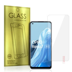 Закаленное стекло золотого цвета для OPPO RENO7 4G/RENO7 5G/RENO7 LITE 5G/RENO8 LITE 5G/F21 PRO 5G цена и информация | Защитные пленки для телефонов | 220.lv