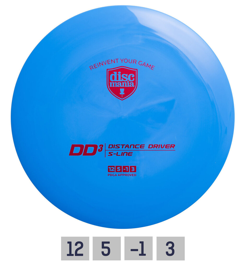 Disku golfa disks Discmania Distance Driver S-Line DD3, zils цена и информация | Disku golfs | 220.lv