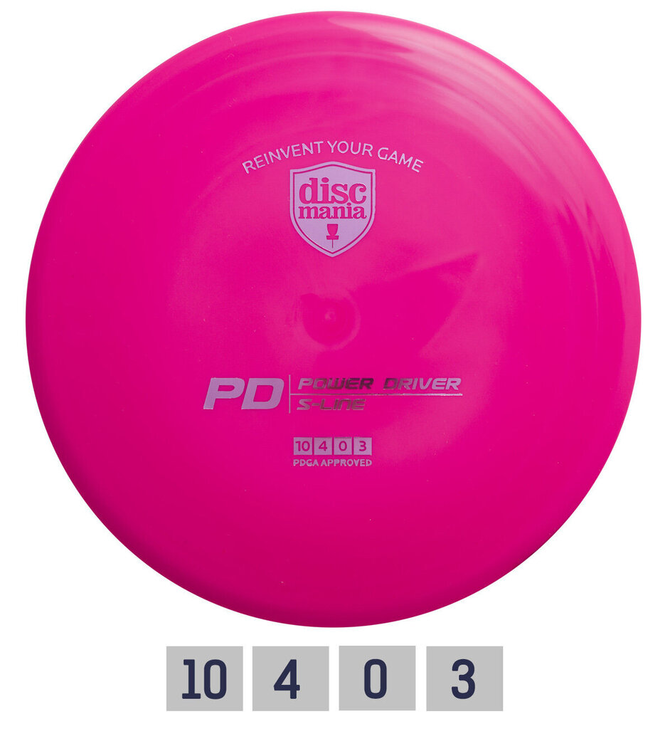 Disku golfa disks Discmania Distance Driver S-Line PD, rozā цена и информация | Disku golfs | 220.lv