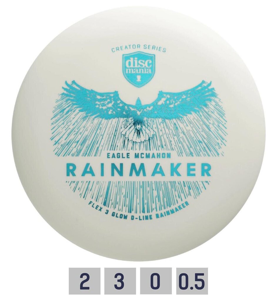 Disku golfa disks Discmania Putter D-Line Flex 3 Rainmaker, balts cena un informācija | Disku golfs | 220.lv