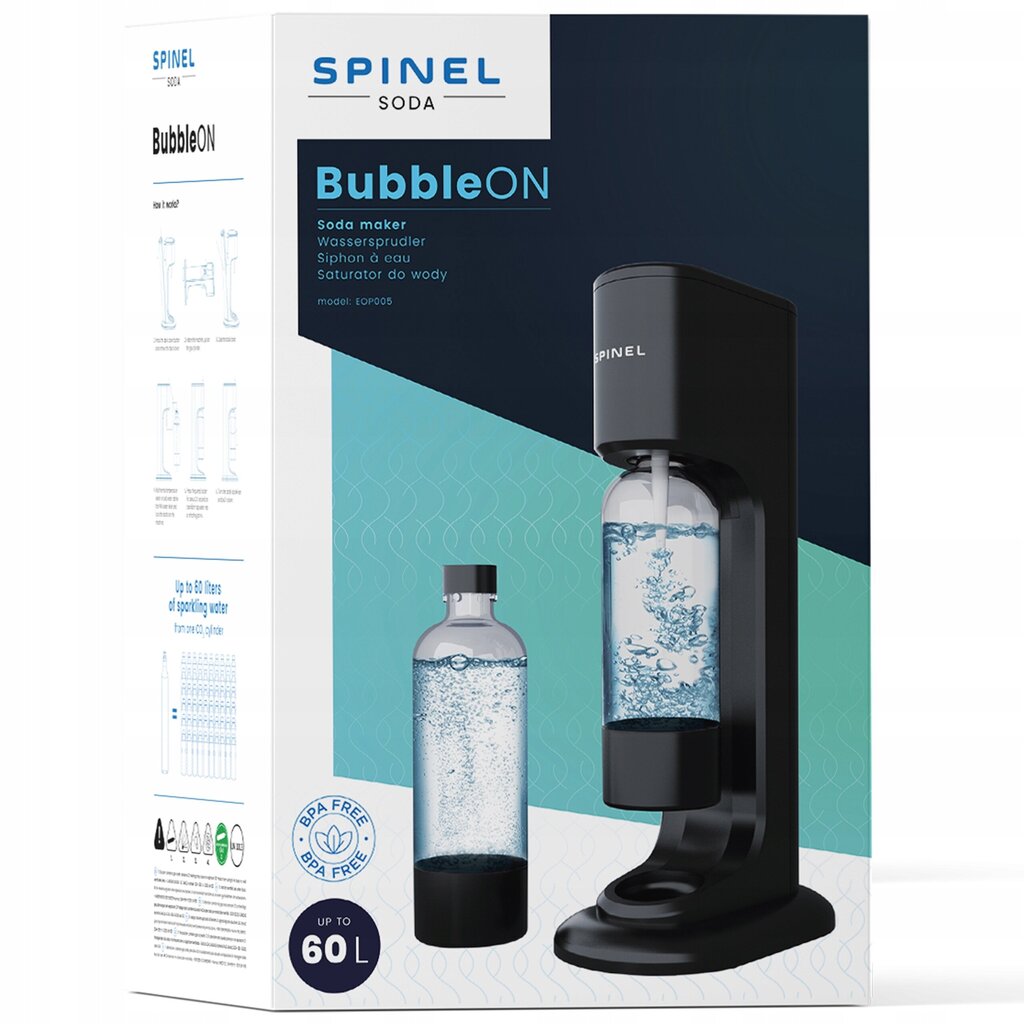 SpinelSoda BubbleON cena un informācija | Gāzētā ūdens aparāti | 220.lv