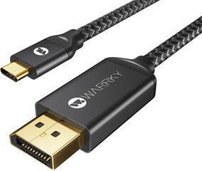 USB-C/DisplayPort, 1.8 m цена и информация | Кабели и провода | 220.lv