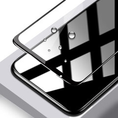 Закаленное стекло 6D с полным клеем для IPHONE XR, черное — 10 шт. цена и информация | Защитные пленки для телефонов | 220.lv