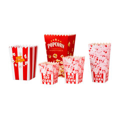 Kastīte priekš PopCorn 7x11.5x9cm MAZS 0.5L 100gab. 10089041 cena un informācija | Trauki pārtikas uzglabāšanai | 220.lv