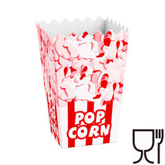 PopCorn kartona kaste 7x14,5x9cm 0,75L 100gab. 10089031 cena un informācija | Virtuves piederumi | 220.lv