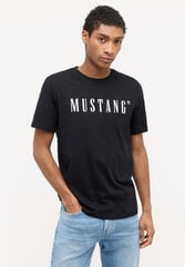 Mustang T-krekls vīriešiem, melns цена и информация | Мужские футболки | 220.lv