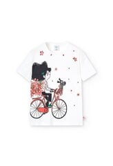 Boboli детская футболка 418137*1111, белый 8445470401339 цена и информация | Рубашки для девочек | 220.lv
