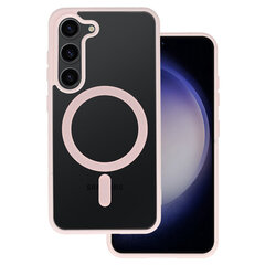 Акриловый цветной чехол Magsafe для Samsung Galaxy S23 светло-розовый цена и информация | Чехлы для телефонов | 220.lv