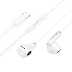 Borofone Earphones BM89 Surpass with microphone white цена и информация | Наушники | 220.lv