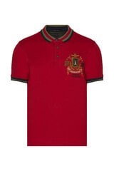 Polo krekls vīriešiem Aeronautica Militare 51618-5, sarkans cena un informācija | Vīriešu T-krekli | 220.lv