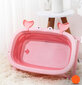 Sulankstoma kūdikio vonelė, rožinė 20x44x67 cm cena un informācija | Mazuļa mazgāšana | 220.lv