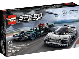 76909 LEGO® Speed Champions. Mercedes-AMG F1 W12 E Performance и Mercedes-AMG Project One цена и информация | Конструкторы и кубики | 220.lv