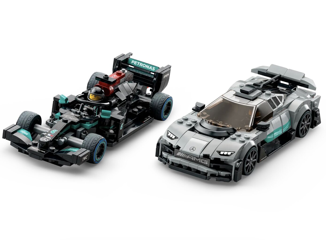 76909 LEGO® Speed Champions Mercedes-AMG F1 W12 E Performance un Mercedes-AMG Project One cena un informācija | Konstruktori | 220.lv