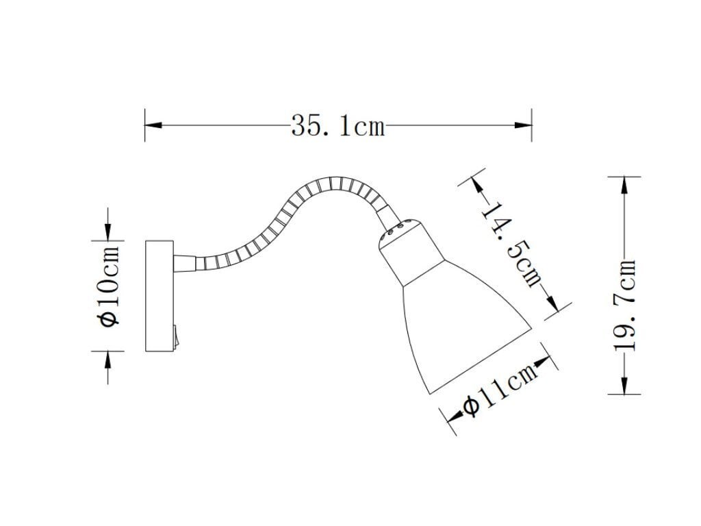 Sienas lampa Etore 1952 cena un informācija | Sienas lampas | 220.lv